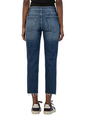 Women's KUT from the Kloth Rachael Fab Ab Raw Hem Relaxed Fit Mom Jeans