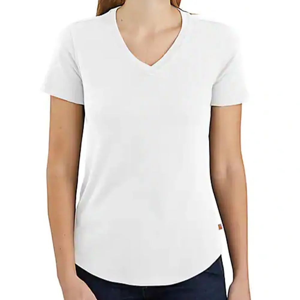 Women's Relaxed Fit Midweight Short Sleeve V Neck T-Shirt - 104406