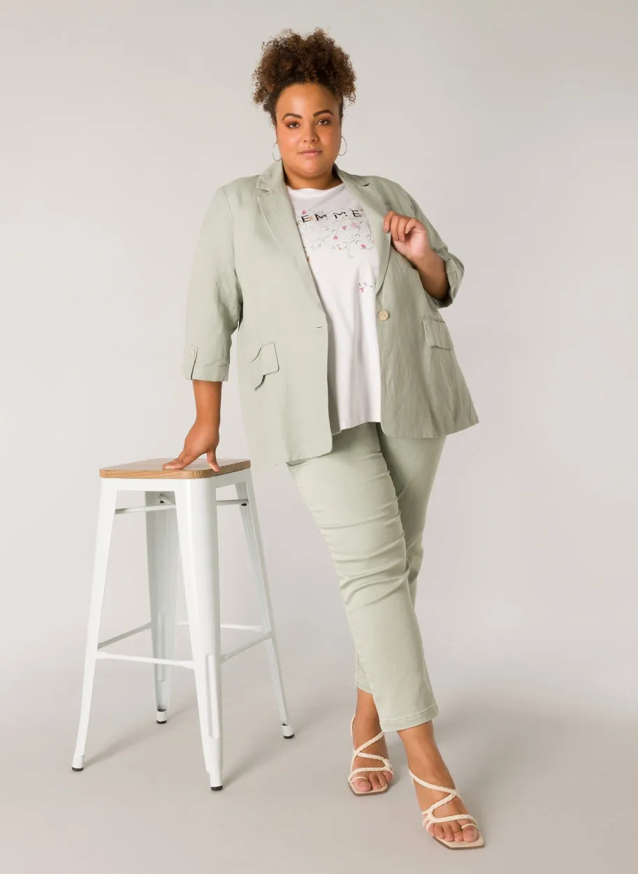 Yesta Hermien Linen Blazer